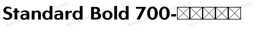 Standard Bold 700字体转换